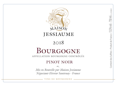 2018 Jessiaume Bourgogne Pinot Noir 2018 Jessiaume Pinot Nori